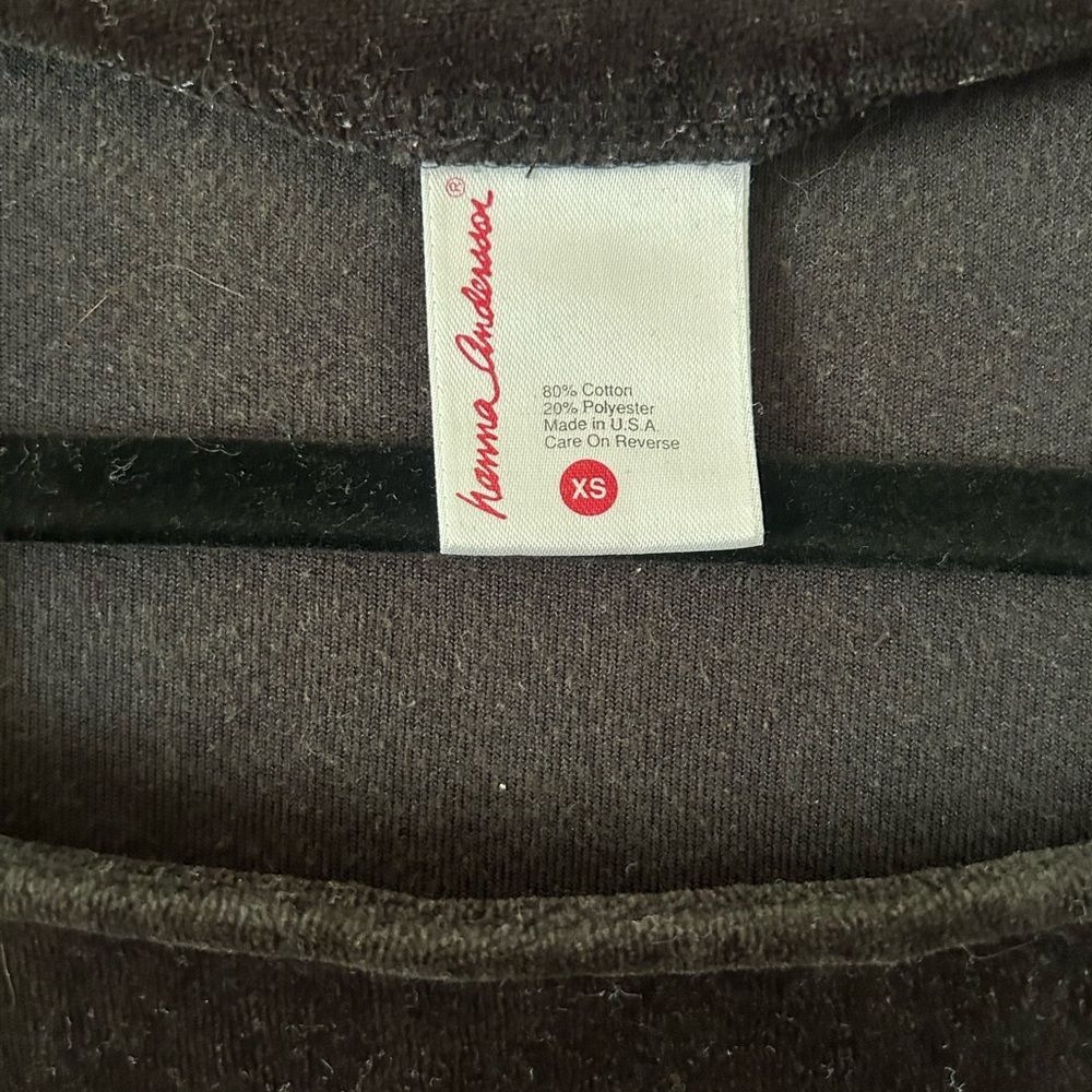 Hanna Andersson Black Square Neck Dress Size XS - Picture 3 of 6